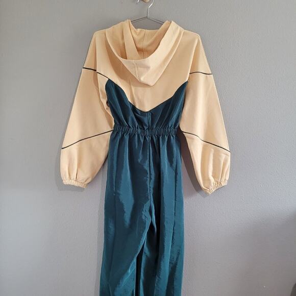 Nocturne Women's Colorblock Hooded Sweater Jumpsuit Size XS Statement Streetwear - Picture 6 of 11